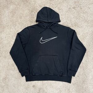 Nike Center Swoosh Embroidered Hoodie Large